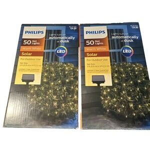 Philips Solar 50 Net Lights - Outdoor - Warm White (2 SETS)  Boxes Not Opened
